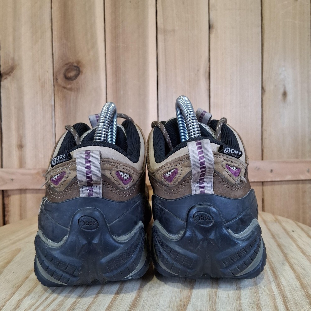 Oboz Sawtooth Low Hiking Shoes Womens 8.5 W Brown Suede Mesh Trail Waterproof - Picture 4 of 10